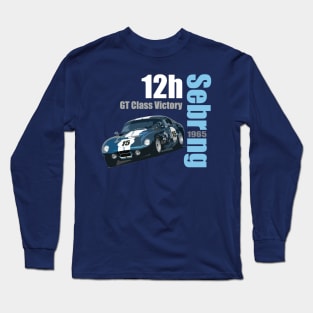 Retro Race Cobra 12 Hours of Sebring 1965 T-Shirt Design Long Sleeve T-Shirt